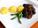 Market Tour & Class - A Parisian Meal in San Francisco: plated beef bourguignon