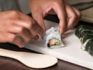 Cooking Class - Make Perfect Sushi Rolls in Minneapolis: plating California sushi roll