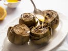 Cooking Class - Traditional Garden-To-Table Fare: plating artichoke hearts with a drizzle of  lemon aioli