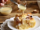 Cooking Class - Hearty Flavors for Mom: plating bread pudding
