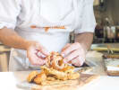 Cooking Class - Savory Vegan and Gluten Free Favorites: plating chicken fried vegetables