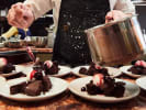 Team Building Cooking Class - The Gourmet Connection in Manhattan: plating chocolate fondant desserts