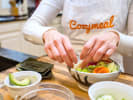 Cooking Class - Poke and Sushi Bowls in Austin: plating sushi bowl