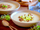 Team Building Cooking Class - Gourmet Italian-American Cuisine in Philadelphia: potato and leek soup in bowls