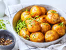 Cooking Class - Cold Weather Comfort Cooking in Manhattan: potatoes and thyme in cast iron pan