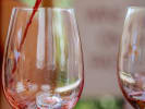 Virtual Wine Tasting - Women-Owned Premium Canned Wine: pouring red wine into a wine glass