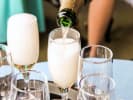 Virtual Wine Tasting - Sparkling Wines of the World: pouring sparkling wine