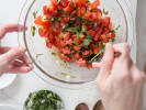 Team Building Cooking Class - Mystery Basket Showdown: preparing bruschetta topping
