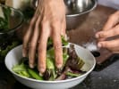Couples Cooking Class - Salad Arts for 2 in Denver: preparing salad