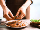 Team Building Cooking Class - Louisiana's Cajun Showcase for Groups in Downtown Dallas: preparing shrimp