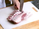 Cooking Class - Mediterranean Favorites: preparing the lamb chops