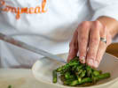 Cooking Class - A Bold Taste of Spain - Date Night in Northern Virginia: preparing fresh asparagus