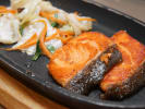 Private Chef - Gourmet Hibachi Fare: grilled salmon