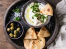 Private Chef - A Cinematic Odyssey Feast: Voyage & Vino: pitta bread with labneh