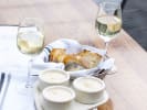 Private Food Tour - Discover the Best Eats in Seattle: private seattle food tour   trying chowder, bread and white wine