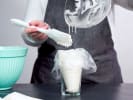 Online Cooking Class - Irish Ginger Holiday Cookies: putting royal icing in piping bag