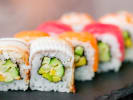 Sushi Making Class - Market Fresh Sushi in Santa Monica: rainbow sushi roll