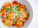 Pasta Making Class - Authentic Pasta Workshop in Pasadena, CA: ravioli with tomato basil sauce
