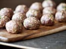 Team Building Cooking Class - Italian Black Box Challenge: raw meatballs