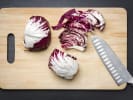 Couples Cooking Class - Cutting Edge Knife Skills for 2: red cabbage and knife