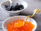 Cooking Class - Elevated Caviar Creations in Buckhead: red caviar and black caviar