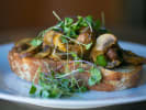 Cooking Class - The Basics of Cheesemaking in Carlsbad & Oceanside: ricotta and mushroom toast