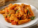 Cooking Class - Authentic Italian Pasta Workshop in Downtown Dallas: rigatoni pasta with sausage and broccoli rabe