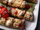 Cooking Class - Discovering Vegan Fusion: roasted eggplant with herbs, drizzle of tahini and pomegranate
