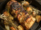 Cooking Class - Tempting Spanish Traditions in Northern Suburbs: roasted pork loin with rosemary and thyme in a cast iron skillet