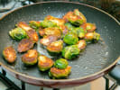 Cooking Class - Plant-Based Italian Favorites: roasting Brussels sprouts
