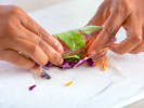 Cooking Class - A Romantic Thai Date Night in Naperville: rolling fresh spring rolls