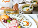 Cooking Class - The Best of Japanese Fare in Manhattan: rolling sushi, salmon sushi, and miso soup