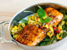 Cooking Class - Lovely Valentine's Dinner in Napa: salmon with citrus salsa