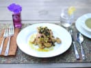 Cooking Class - Wild Salmon and Risotto in East Bay: salmon with currant vinaigrette