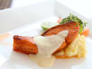 Cooking Class - Down-Home Taste of Soul: salmon with mashed potatoes and hollandaise