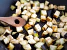Cooking Class - Feast of Mediterranean Favorites: sauteing eggplant