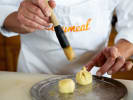 Cooking Class - Master the Art of Dumplings in Jacksonville: sealing fresh dumplings by hand