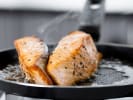 Cooking Class - Fun French Flavors - Date Night in Northern Virginia: searing salmon