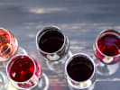 Virtual Wine Tasting - Premium Canned Red Wine and Chocolate: selection of red wines in glasses