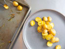 Team Building Cooking Class - Creative Cooking Challenge in San Jose: serving roasted fingerling potatoes