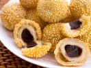 Cooking Class - Essential Dim Sum: sesame balls with red bean paste