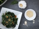 Cooking Class - A Taste of Dim Sum in Downtown Chicago: sesame stir fried spinach with garlic