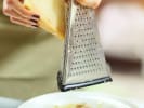 Cooking Class - Favorite Fall Flavors in Manhattan: shaving Parmesan cheese