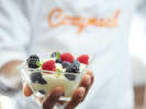 Cooking Class - Modern Italian Table in Downtown Chicago: showcasing fresh panna cotta