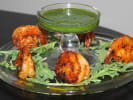 Cooking Class - Summer Cocktail Party: shrimp achiote with chimichurri sauce