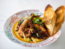 Online Cooking Class - Southern Brunch and Bellinis: shrimp and grits with cajun seasoning