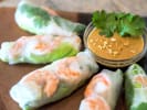 Online Cooking Class - Handmade Bubble Tea and Salad Rolls: shrimp spring rolls