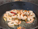 Cooking Class - Classic Mediterranean Table - Date Night in Northern Virginia: shrimp in a pan with spices