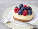 Cooking Class - A Plant-Focused Feast: cheesecake with berries