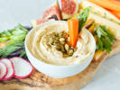 Team Building - Journey Through Greece in Portland, OR: hummus and vegetable platter